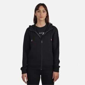 Rossignol Women’s Full-Zip Hooded Logo Sweatshirt Hoodie Black (XL) NWT